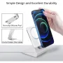 Desktop Mobile Phone Wireless Charger Stand Aluminum Desk Holder Dock for Magsafes Charger for iPhone 16/15/14/13/12 Pro Max for Huawei Pua X for Samsung Galaxy S25 Ultra