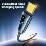Toocki TQ-X57C4 PD240W USB-C to USB-C Digital Display Cable PD3.1 QC4.0 Fast Charging Data Transmission Copper Core Line 1M/2M Long for iPhone 16 16 Pro 15 14 Pro Max for Xiaomi 15 Pro for Samsung Galaxy S25 Pro