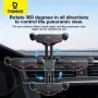 Baseus BS-CM040 Horizontal Car Phone Holder Metal Gravity Car Air Vent Cellphone Stand 360° Universal Rotation Ball for 4.7inch-6.5inch Mobile Phone