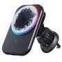 Bakeey Qi2 Magnetic Wireless Car Charger LED Light Holder Mount Magnet Fast Charging Station for iPhone16 15 14 13 12 Pro