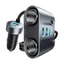 ESSAGER ES-CC22 150W Car Charger with CigaretteLighter Expansion Port 3USB-A+2USB-C PD3.0 QC3.0 Support PPS FCP AFC Fast Charging for iPhone 16 16 Pro 15 14 13 Pro Max for Samsung Galaxy Z Fold7 for Huawei Pura 80 Ultra for XIAOMI
