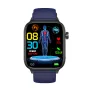 ET570 1.96inch HD Screen bluetooth Call ECG Heart Rate Blood Pressure Blood Oxygen Monitor Noninvasive Blood Glucose Measurement Uric Acid Blood Lipid Testing BMI Body Fat Sleep Monitoring Multi-sport Modes Music Playback IP68 Waterproof Smart Watch
