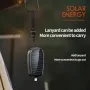 JQ-002 Mini Solar Power Bank Key Ring 1200mAh Portable Charger Compact Outdoor Camping External Battery Emergent Phone Power Bank