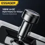 ESSAGER FSJ-008 105W 3-Port USB PD Car Charger Adapter USB-A+2USB-C PD PPS Fast Charging with Blue LED for iPhone 16 16Pro 15 14 13 for Xiaomi 15pro for Samsung Galaxy S25 Ultra for Huawei Mate 70