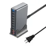 [GaN Tech] Bakeey YMX-800W 800W 10-Port USB PD Charger 2USB-A+8USB-C PD QC Fast Charging Desktop Charging Station EU Plug US Plug for iPhone 16 Pro Max 15 14 13 Pro for Huawei Pura X for Xiaomi 15 Ultra for Samsung Galazy S25 Ultra
