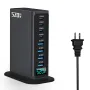 [GaN Tech] Bakeey 520W 8-Port USB PD Charger 4USB-A+4USB-C PD QC SCP PPS Fast Charging Digital Desktop Charging Station EU Plug US Plug for iPhone 16 16 Pro 15 14 13 for Xiaomi 15 Ultra for Samsung Galaxy S25 Ultra for Huawei Pura X