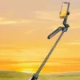 C17 Mobile Selfie Stick with Tripod 360° Rotary AI Facial Tracking Aluminum Alloy Wide Angle Live Broadcast Shooting Camera Three-pin Selfie Stick