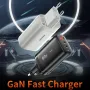 [GaN Tech] Essager 65W 3ポート USB PD 充電器 2Type-C+USB-A PD3.0 QC3.0 急速充電 壁掛け充電器アダプター EUプラグ USプラグ UKプラグ iPhone 13 14 14Pro 14Pro Max Samsung Galaxy S23 Oppo Reno9 Huawei Mate50用