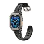 FOSSiBOT VIRAN X1 2.13inch AMOLED Display Barometer Compass 100 Days Standby bluetooth Call Heart Rate Blood Pressure Blood Oxygen Monitor Breath Training Female Health Sleep Monitoring Barometer Compass Multi-sport Modes Music Playback Smart Watch