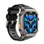 FOSSiBOT VIRAN X1 2.13inch AMOLED Display Barometer Compass 100 Days Standby bluetooth Call Heart Rate Blood Pressure Blood Oxygen Monitor Breath Training Female Health Sleep Monitoring Barometer Compass Multi-sport Modes Music Playback Smart Watch