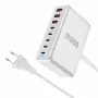 [GaN Tech]Bakeey YMX-600W 600W 8 Portlu USB PD Şarj Cihazı 5USB-C+3USB-A QC PD3.1 Hızlı Şarj Masaüstü Şarj İstasyonu AB Fişi ABD Fişi iPhone 16 15 Plus 14 13 12 Pro için Huawei Mate XT için Xiaomi 15pro için Oppo A5 Pro için