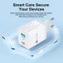 [GaN Tech] BK312 35W 2-Port USB PD Charger USB-A+USB-C PD QC3.0 PPS Fast Charging Wall Charger Adapter EU Plug for iPhone 15 14 13 for Xiaomi 14pro for Huawei Mate60 Pro for Samsung Galaxy S24