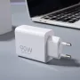 90W 1-Port USB Charger USB-C Fast Charging Wall Charger Adapter EU Plug for iPhone 16 16 Pro 15 14 13 Pro Max for Huawei Pura X for Xiaomi 15pro for Samsung Galasy S25 Ultra