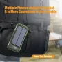 4-in-1 5000mAh/10000mAh/20000mAh Solar Power Bank with 4 Integrated Cables LED Digital Display External Battery Power Supply Fast Charging for iPhone 16 16 Pro 15 14 13 Pro Max for Xiaomi 15pro for Samsung Galaxy S25 Ultra
