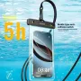 Ugreen LP186 IPX8 Waterproof Mobile Phone Case 0.2mm Slim Clear Bag Sensitive Touch Control Protective Case for below 7.2inch Mobile Phone