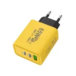 AR-PD05 65W 3-Port USB PD Charger USB-A+2Type-C PD QC3.0 Fast Charging Wall Charger Adapter EU Plug for iPhone 15 14 13 for Xiaomi 14pro for Huawei Mate60 Pro for Samsung Galaxy S24