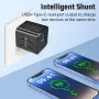 BK-315 PD25W 2-Port USB PD Charger USB-A+USB-C PD QC3.0 Fast Charging Wall Charger Adapter EU Plug for iPhone 16 16 Pro 15 Pro Max 14 13 for Huawei Mate 70 Pro for Xiaomi 15pro