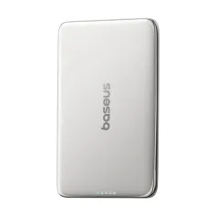 Baseus PicoGo 20W 18Wh 5000mAh Wireless Power Bank Charger Magnetic External Battery Power Supply with 1 Input & 2 Outputs Fast Charging with Type-C to Type-C Cable for iPhone 16 for Huawei Pura X for Xiaomi 15pro