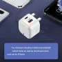 YSY-6087 20W 2-Port USB PD Charger USB-A+USB-C PD QC3.0 Fast Charging Wall Charger Adapter EU Plug US Plug for iPhone 16 15 Plus 14 13 12 Pro Max for Huawei Mate XT for Xiaomi 15pro
