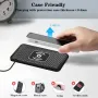 15W Car Wireless Charger Fast Wireless Car Charger Silicone Pad Stand for Smart Phones for iPhone 16 16 Pro 15 14 13 for Huawei Pura X for Xiaomi 15 Ultra for Samsung Galaxy S25 Ultra