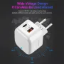 YSY-6087 20W 2-Port USB PD Charger USB-A+USB-C PD QC3.0 Fast Charging Wall Charger Adapter EU Plug US Plug for iPhone 16 15 Plus 14 13 12 Pro Max for Huawei Mate XT for Xiaomi 15pro