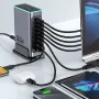 [GaN Tech] Bakeey WLX-F8L 660W 8-Port USB PD Charger 2USB-A+6USB-C PD QC3.0 FCP AFC Fast Charging with RGB Light Desktop Charging Station EU Plug US Plug for iPhone 16 16 Pro 15 14 13 Pro Max for Huawei Pura X for Xiaomi 15pro