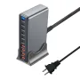 [GaN Tech] Bakeey YMX-730W 730W 10-Port USB PD Charger 4USB-A+6USB-C PD QC Fast Charging Desktop Charging Station EU Plug US Plug for iPhone 16 15 Pro Max 14 13 12 for Huawei Pura X for Xiaomi 15pro for Samsung Galaxy S25 Ultra