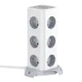 BlitzWolf BW-EC3 3-Layer Vertical Cube EU Socket Plug Power Outlet Extender with 12 AC Outlets / 2 USB-A / 2 USB-C for MacBook iPad Game Office Home