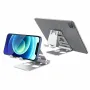 Blitzmax BM-TS4 3 in 1 Tablet/Phone Holder Portable Foldable Online Learning Live Streaming Desktop Stand Watch Tablet Phone Holder for iPhone 14 14 Plus 14 Pro Max for Samsung Galaxy Z Fold 4 S22 Ultra MacBook Air for iPad Pro 2021