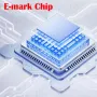 LED Digital Display USB 3.2 Adapter 10Gbps 36-60W Power Meter Tester Smart Chip Data Transmission USB-C Extension Adapter Converter