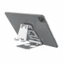 Blitzmax BM-TS4 3 in 1 Tablet/Phone Holder Portable Foldable Online Learning Live Streaming Desktop Stand Watch Tablet Phone Holder for iPhone 14 14 Plus 14 Pro Max for Samsung Galaxy Z Fold 4 S22 Ultra MacBook Air for iPad Pro 2021