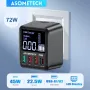 [GaN Tech] WLX-A9T 72W 4-Port USB PD Charger 3USB-A+USB-C PD3.0 QC3.0 AFC FCP SCP PPS Fast Charging LED Dislay Wall Charger Adapter EU Plug US Plug for iPhone 16 16 Pro 15 14 13 Pro Max for Huawei Pura X for Xiaomi 15pro