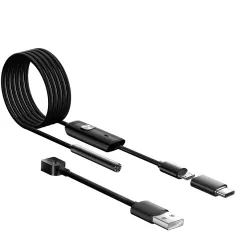 Cámara endoscópica industrial de 5,5 mm/7 mm, IP67, resistente al agua, 6 LED, ajustable para teléfono, PC, cámara endoscópica USB