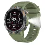 YK06 1.53inch HD Screen LED Flashlight Compass 40 Days Battery Life bluetooth Call Heart Rate Blood Pressure Blood Oxygen Monitor Sleep Monitoring Multi-sport Modes IP68 Waterproof Smart Watch