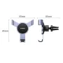 Ugreen LP493 Car Air Vent Gravity Mount Stand with Universal Rotary Ball Aluminum Alloy Clamp Support for 4.7-7.2 inch Mobile Phones