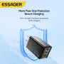 [GaN Tech] ESSAGER JT-G67TC2U1 67W 3-poorts USB PD-oplader 2USB-C + USB-A QC2.0 3.0 4.0 PD3.0 AFC FCP SCP DCP BC1.2 Apple 2.4A snellaadadapter EU-stekker voor iPhone 15 14 13 voor Huawei Mate60 Pro voor Samsung Galaxy Z Flip4