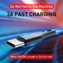 USLION 3A Type C High Density Weaving Fast Charging Data Cable For Samsung Galaxy S22 S22 Ultra Galaxy Z Flip 4 For Xiaomi Mi 12T Redmi Note 12 Huawei P50