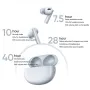 Realme Air 6 Pro TWS Hörlurar Trådlösa Bluetooth-hörlurar 50dB Aktiv Brusreducering HiRes-nivå Koaxial Dubbelenhet Hi-Res LDAC-ljud 6-mikrofoner AI-samtal Brusreducering 40H Uppspelning Sporthörlurar