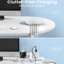 LDNIO AW003 32W 5-in-1 Desktop Wireless Charger Charging Station with 4-Port PD/QC3.0 Fast Charger and Wireless Charger Pad EU Plug/US Plug for iPhone 16 16 Pro 15 14 13 Pro Max for iPad Pro for MacBook Pro for Airpods