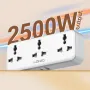 LDNIO SC3317 2500W Rotatable Plug Power Socket with 3AC+USB-A+USB-C PD QC3.0 PPS SCP Fast Charging Power Strip Adapter EU Plug US Plug for iPhone 16 16 Pro 15 14 13 Pro Max for Huawei Mate XT for Xiaomi 15pro