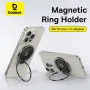 Baseus BS-HP021 Magnetic Ring Phone Holder Stand Supports MagSafeWireless Charging for iPhone 16 15 14 Pro Max 360 Rotating Finger Stand