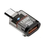 Быстрая зарядка 120 Вт Адаптер USB 3.2 к Type-C OTG 10 ГБ Высокоскоростная передача аудио данных для ПК Планшет Xiaomi Huawei USB C конвертер