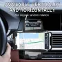 S11 15W Fast Wireless Car Charger Stand Automatic Clamping Infrared Induction Phone Holder 360° Rotation Mount Bracket for iPhone 16 Pro 15 14 13 Pro Max for Samsung S25 Ultra for Xiaomi 15 Ultra