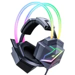 Игровая гарнитура ONIKUMA X20 RGB проводные наушники 50 мм привод стерео объемный звук дышащий наушник USB 3,5 мм проводные геймерские наушники со всенаправленным микрофоном