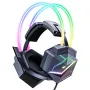 ONIKUMA X20 RGB Gaming Headset Wired Earphone 50mm Drive Unit Stereo Surround Sound Breathable Earmuff USB 3.5mm Wired Gamer Headphones with Omnidirectional Microphone