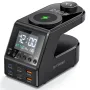 [GaN]Blitzwolf BW-FW10 240W 10-in-1 Wireless Alarm Clock Charger 2USB-A+4USB-C PD3.1/3.0 QC4.0/3.0/2.0 PPS AFC SCP FCP Fast Charging Desktop Charging Station with Time Display and 2 Alarm Clocks EU Plug for iPhone 16 for Samsung for iPad for Apple Watch
