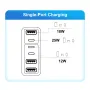 PD55W 6-Port USB PD Charger 3USB-A+3USB-C PD QC3.0 Fast Charging Wall Charger Adapter EU Plug for iPhone 15 14 13 for Xiaomi 14pro for Samsung Galaxy S24 for Huawei Mate60 Pro