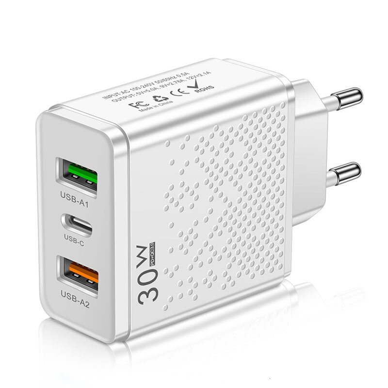 White & EU Plug