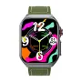 ET585 2.04inch AMOLED Display PPG+ECG Micro-physical Examination Function HRV Detection Heart Rate Blood Pressure Blood Oxygen Monitor Sleep Monitoring Blood Sugar Blood Component BMI Measurement Meto NFC Music Playback Waterproof Smart Watch