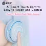 Picun Queen Headset bluetooth V5.3 Headphone 40h Long Battery Life Low Latency Smart Touch HD Calls Over-ear Headset Gifts